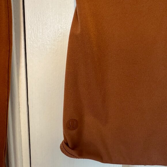 Lululemon Wundermost Ultra Soft Nulu Crewneck Long Sleeve Shirt Top Sable - Picture 5 of 5